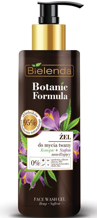 Bielenda Botanic Formula Hemp Oil + Saffron Moisturizing Face Wash Gel