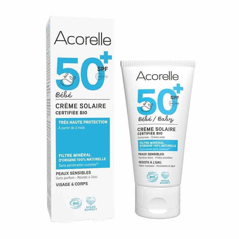 Acorelle Crema Solar Bebés SPF 50+ Bio