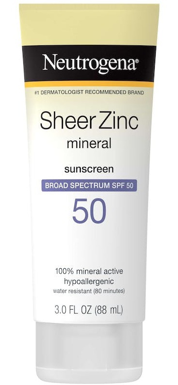 Neutrogena Sheer Zinc Mineral Sunscreen SPF50