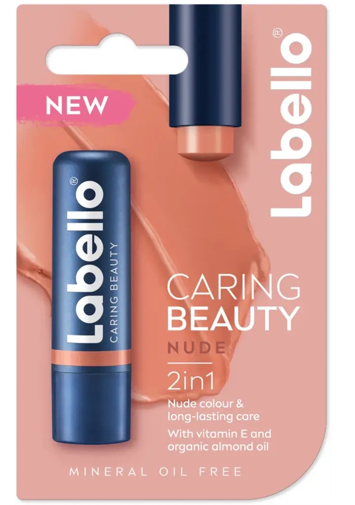 Labello Caring Beauty Nude 2in1 Lip Balm