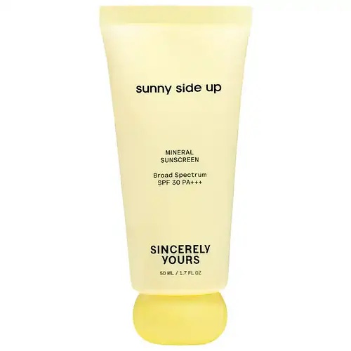 Sincerely Yours Sunny Side Up Hydrating Mineral Sunscreen, Broad Spectrum Protection SPF 30 Pa+++