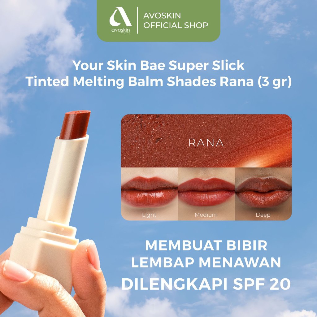 Avoskin Your Skin Bae Hybrid Elixir Super Slick Tinted Melting Balm SPF 20 Rana