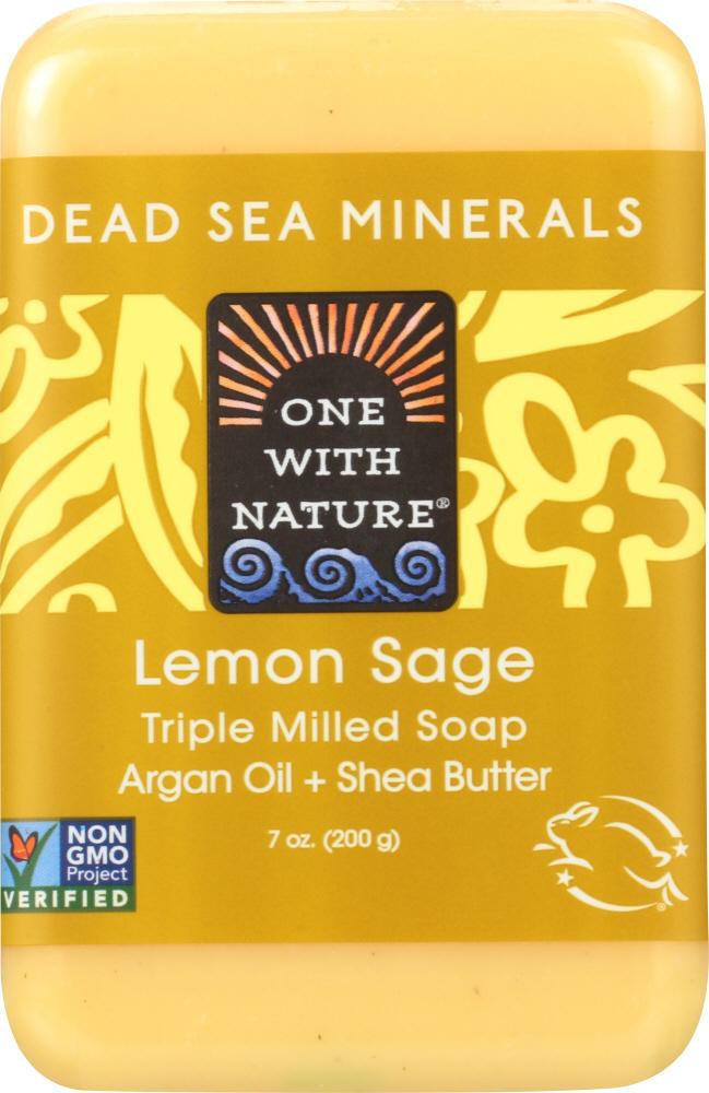 One With Nature Lemon Sage Triple Milled Soap