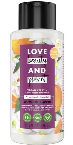 Love beauty and planet Sun-kissed Mandarin 5-in-1 Multi Benefit Nourishing Shampoo