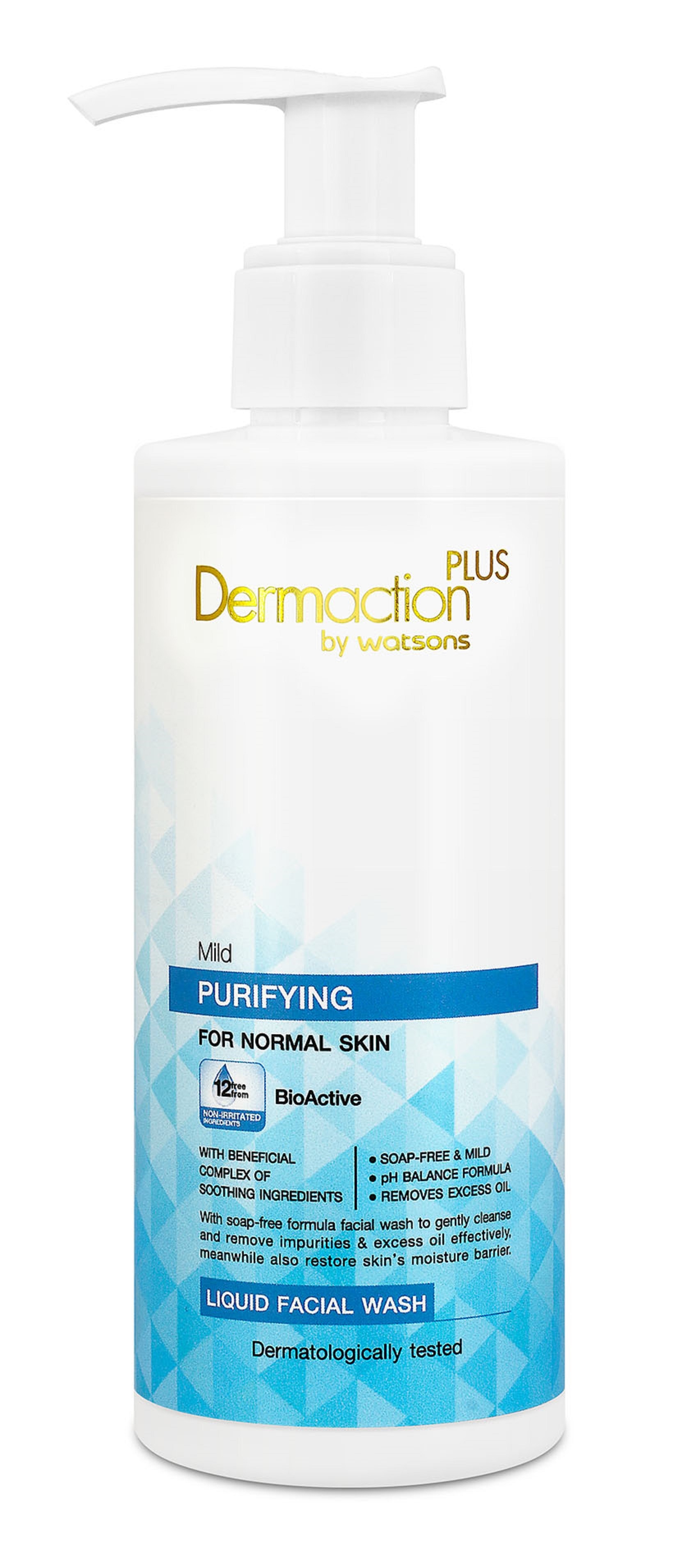 Dermaction Plus by Watsons Mild Purifying Liquid Facial Wash