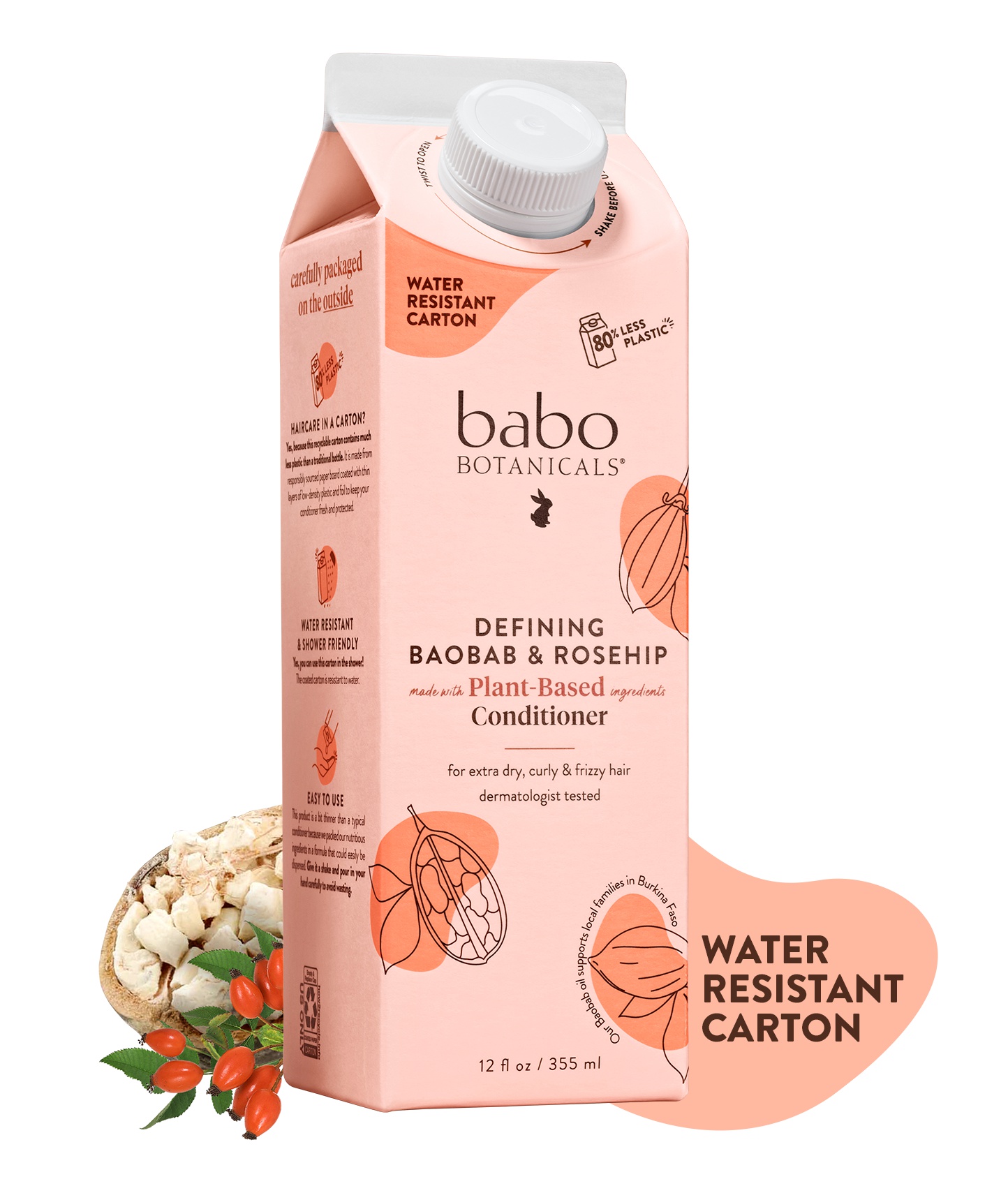 Babo Botanicals Defining Conditioner For Curly, Frizzy Hair