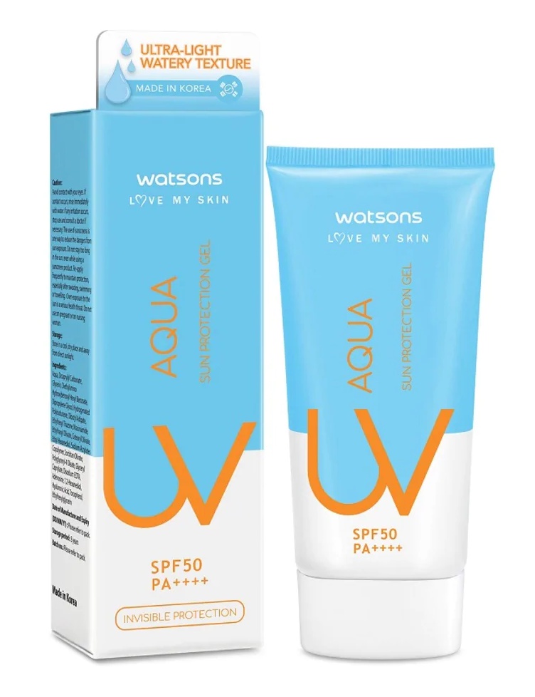 Watsons AQUA UV SUN PROTECTION GEL SPF50 PA++++