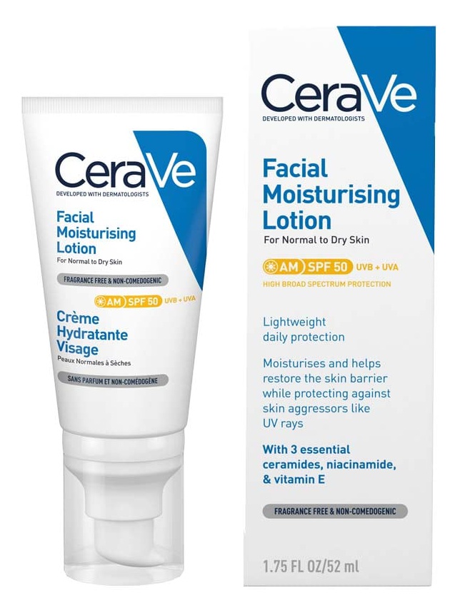 CeraVe Facial Moistrusing Lotion SPF 50