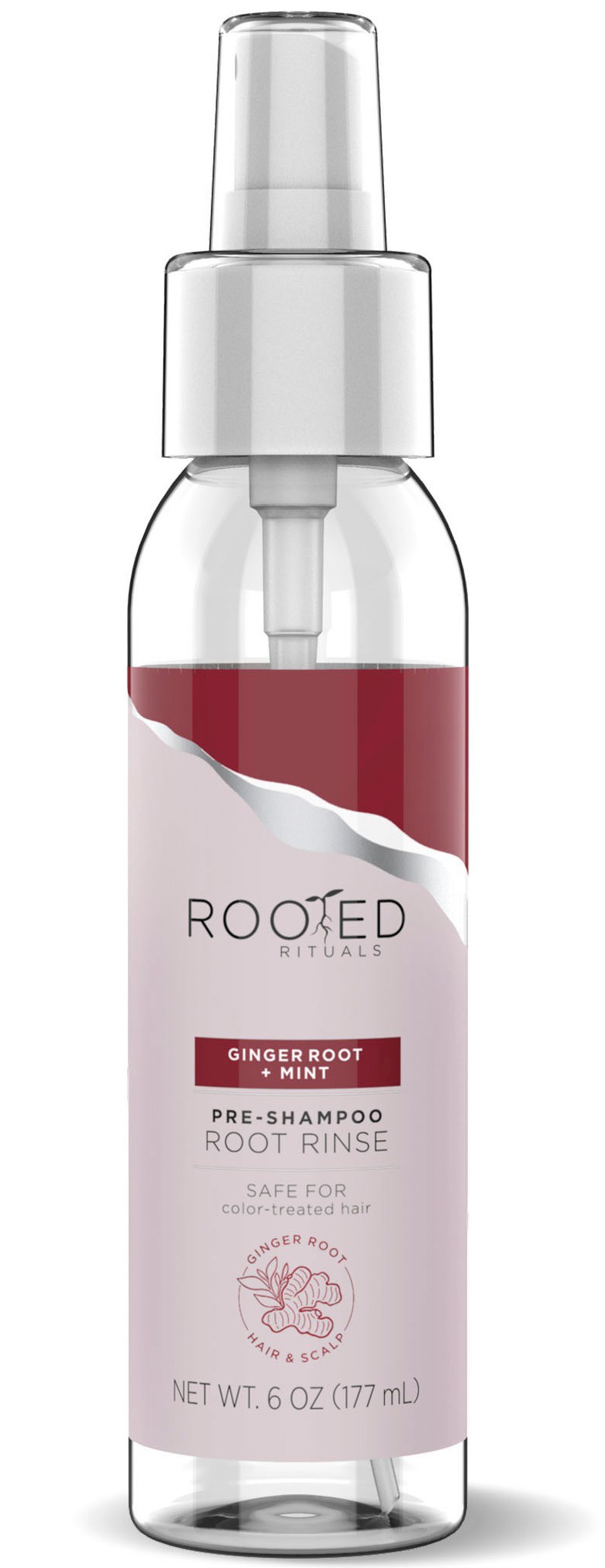 Rooted Rituals Ginger Root +mint Pre-shampoo Root Rinse