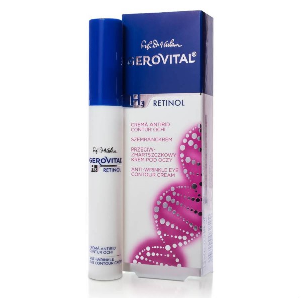 Crema pentru fermitate contur ochii H3 Evolution,15 ml, Gerovital