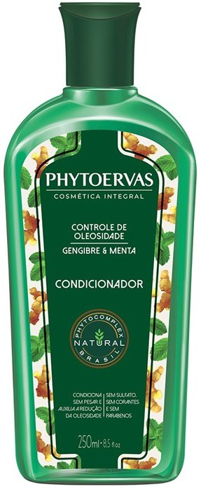 Phytoervas Condicionador Controle De Oleosidade Gengibre E Menta