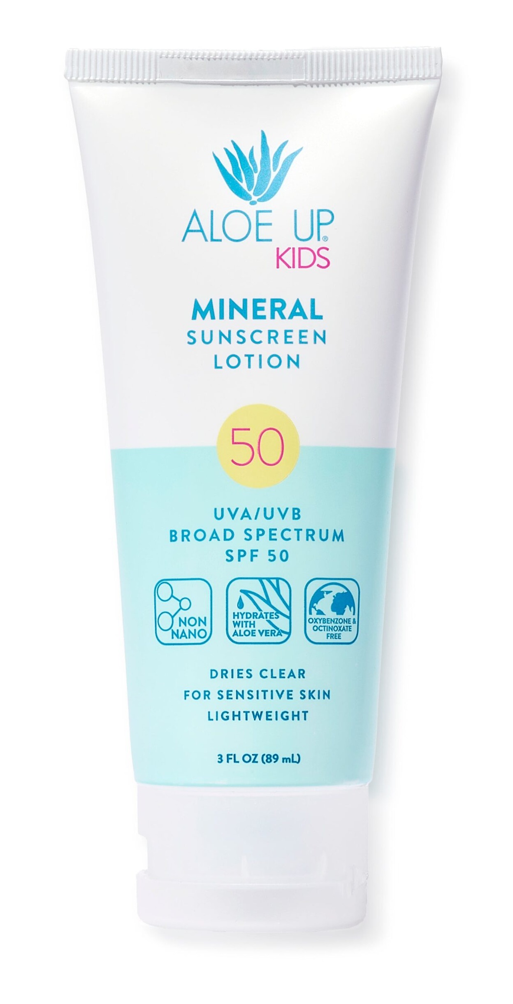 Aloe Up Mineral Kids SPF 50 Sunscreen Lotion