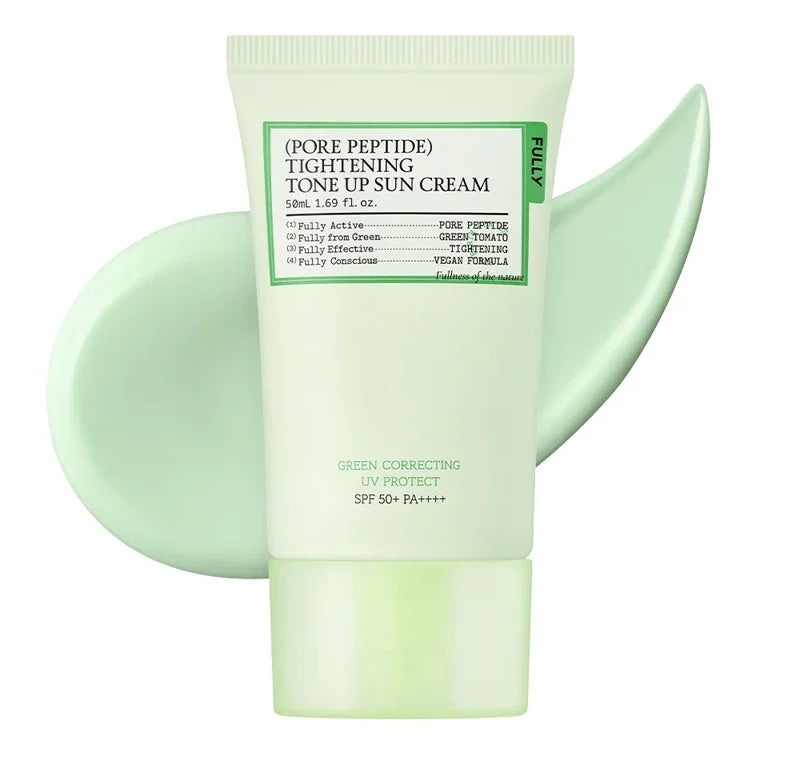 Fully Pore Peptide Tightening Tone Up Sun Cream Green