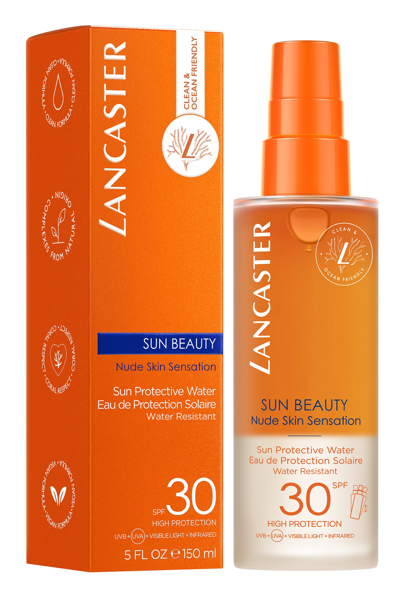 Lancaster Nude Skin Sensation Sun Protective Water SPF 30 (150 Ml)