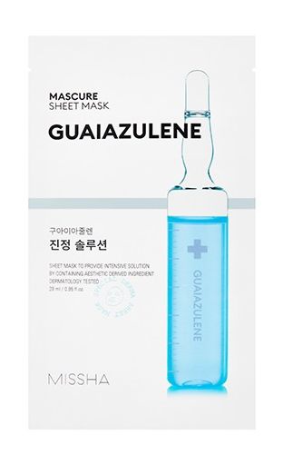 Missha Mascure Calming Solution Sheet Mask - Guaiazulene