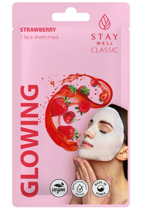 Stay Well Classic Mask Glowing Strawberry
