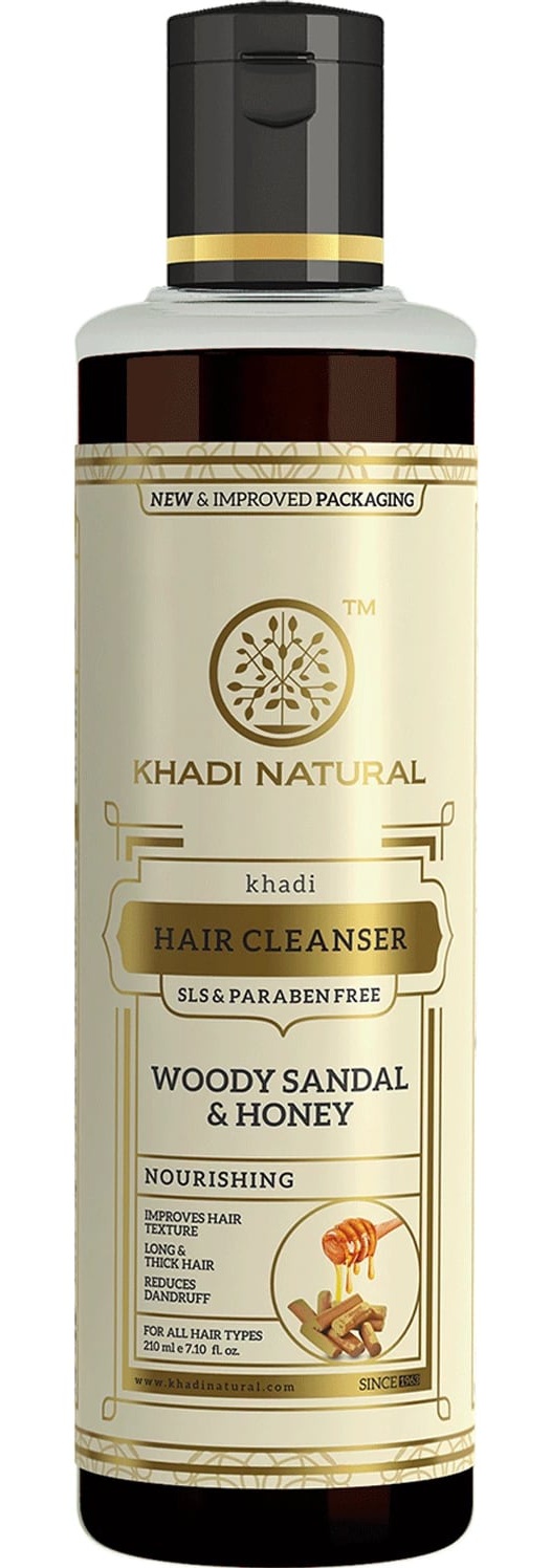 Khadi Natural Woody Sandal & Honey Hair Cleanser