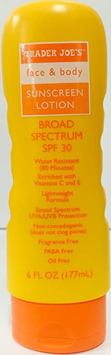 Trader Joe's Broad Spectrum SPF 30 Face And Body Sunscreen