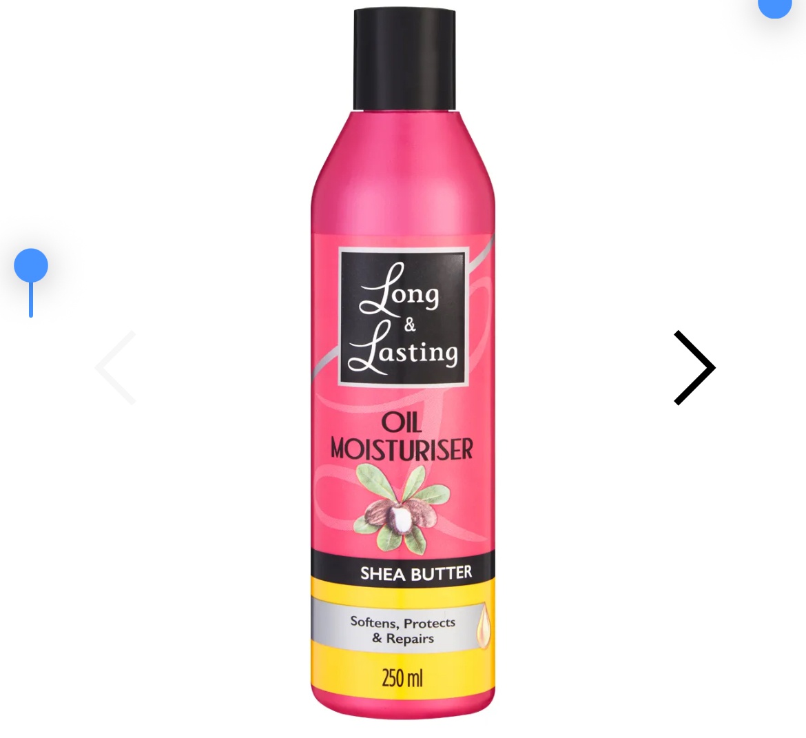 Long & lasting Oil Moisturiser 250ml Shea Butter