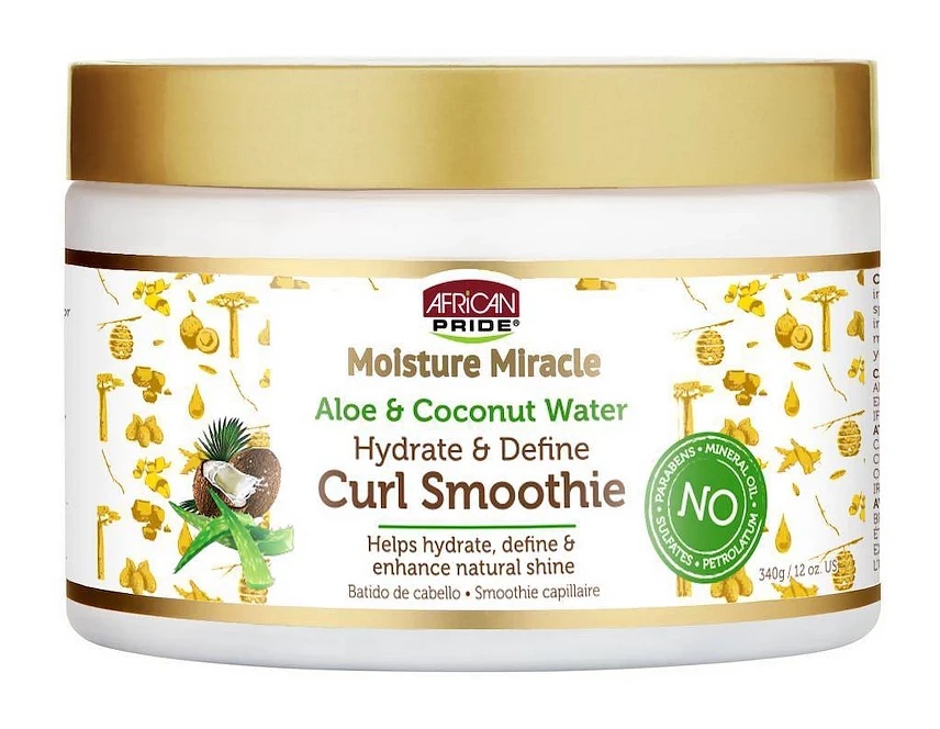 African Pride Moisture Miracle Aloe & Coconut Water Hydrate & Define Smoothie Curl Enhancer