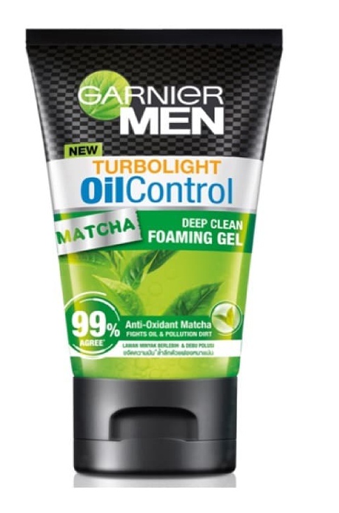 Garnier Men Turbo Light Oil Control Matcha Deep Clean Foaming Gel