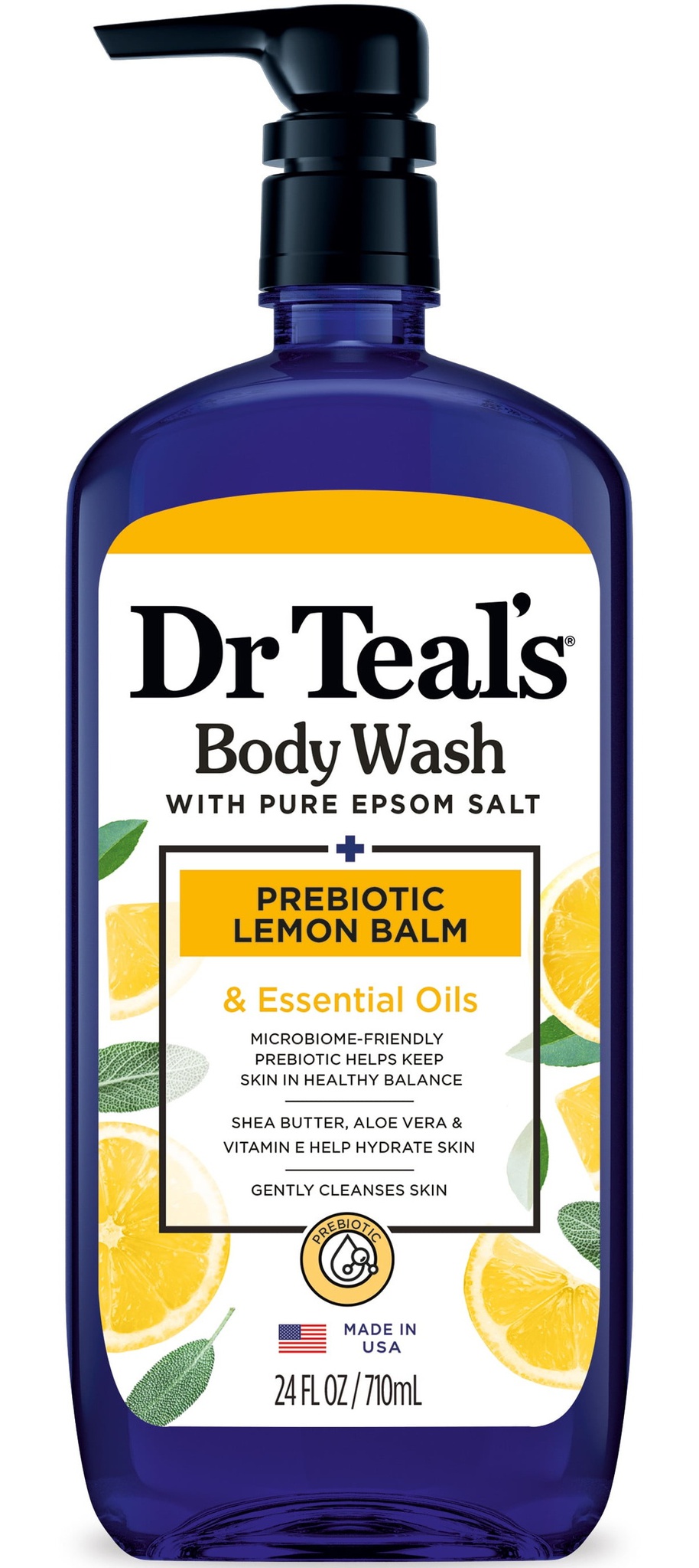 Dr. Teal's Prebiotic Lemon Balm Body Wash