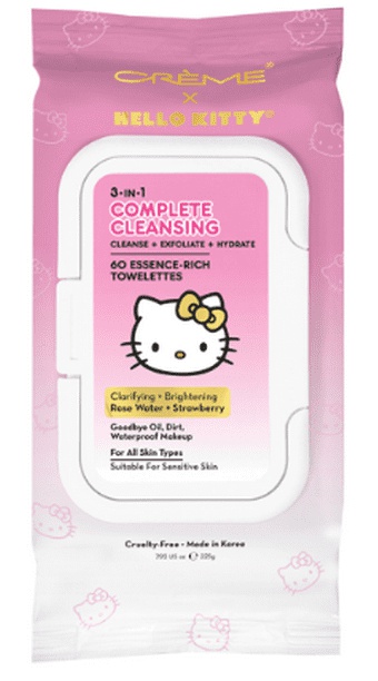 The Creme Shop X Hello Kitty 3-in-1 Complete Cleansing Towelettes