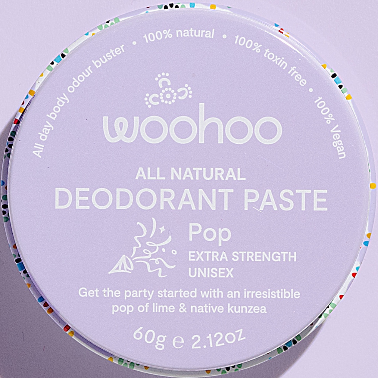 Woohoo All Natural Deodorant Paste (POP)