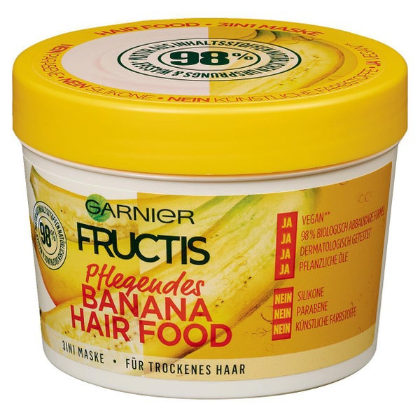 Garnier Fructis Pflegendes Banana Hair Food 3in1 Maske Ingredients Explained