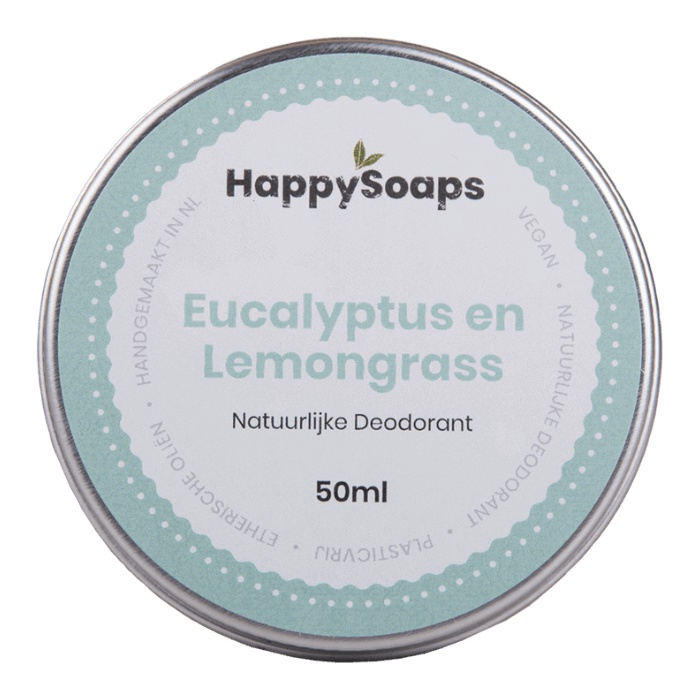 Happysoaps Natural Deodorant Eucalyptus & Lemongrass