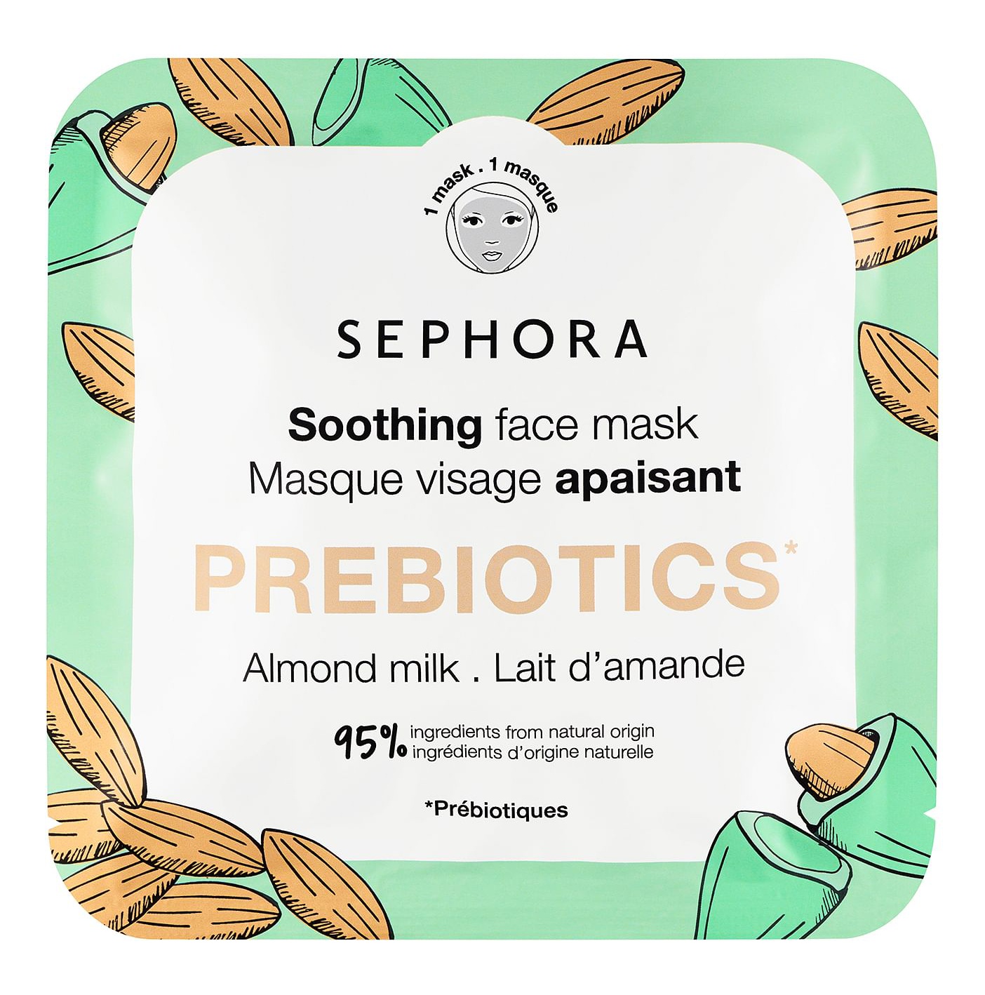 SEPHORA COLLECTION Prebiotic Face Mask Almond Milk