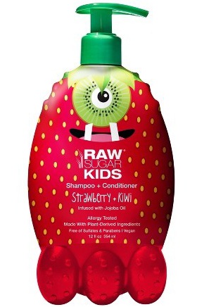 Raw Sugar 2 In 1 Shampoo & Conditioner For Kids Strawberry + Kiwi