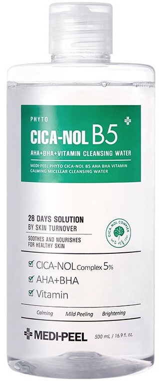 MEDI-PEEL Phyto Cica-Nol B5 AHA + BHA + Vitamin Calming Micellar Cleansing Water