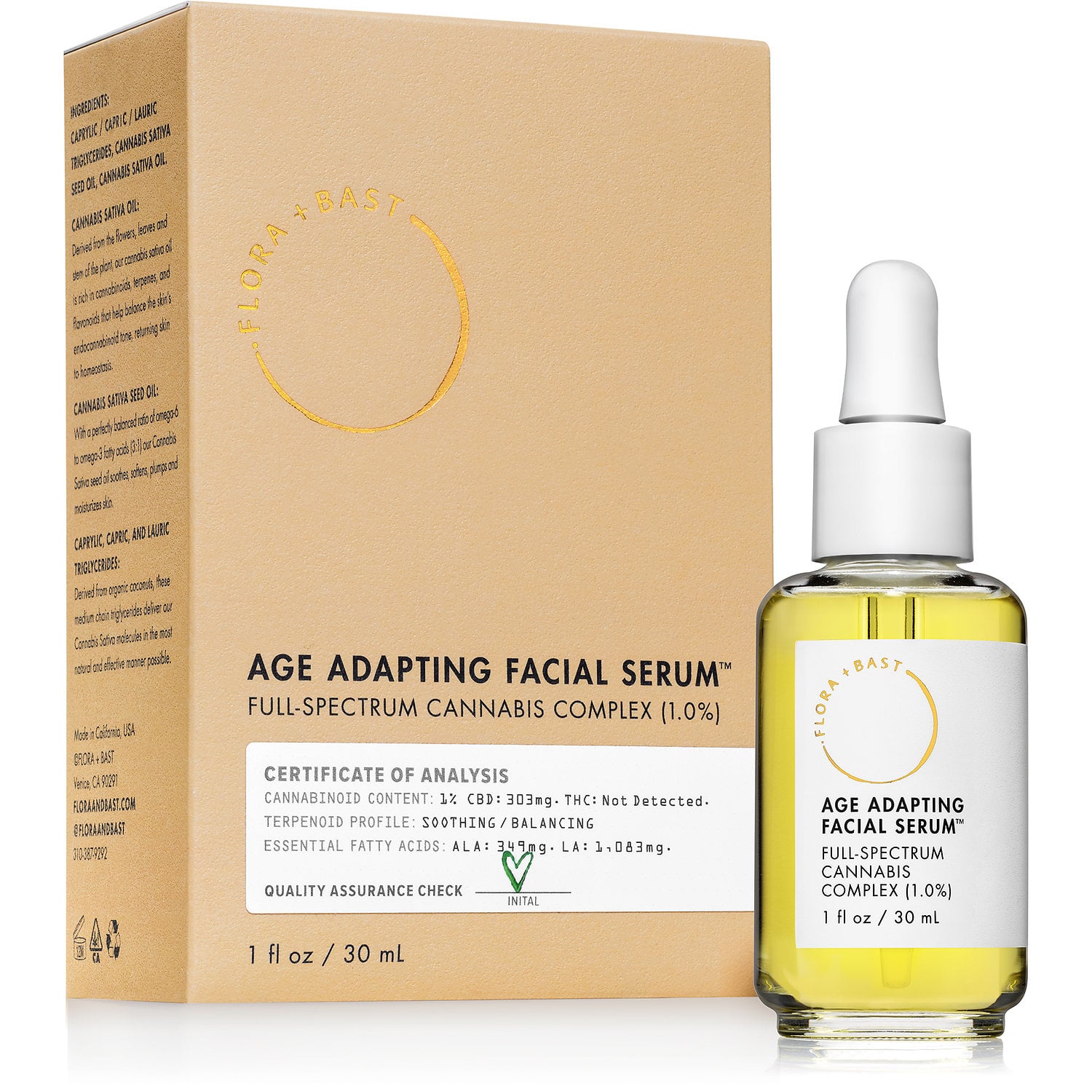 Flora + Bast Age Adapting Cbd Serum