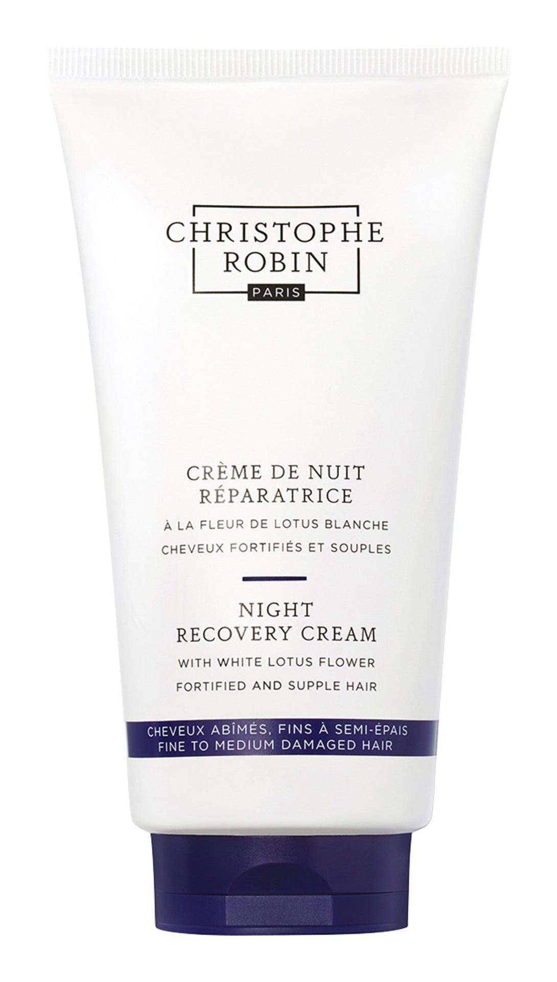 Christophe Robin Night Recovery Cream With White Lotus Flower