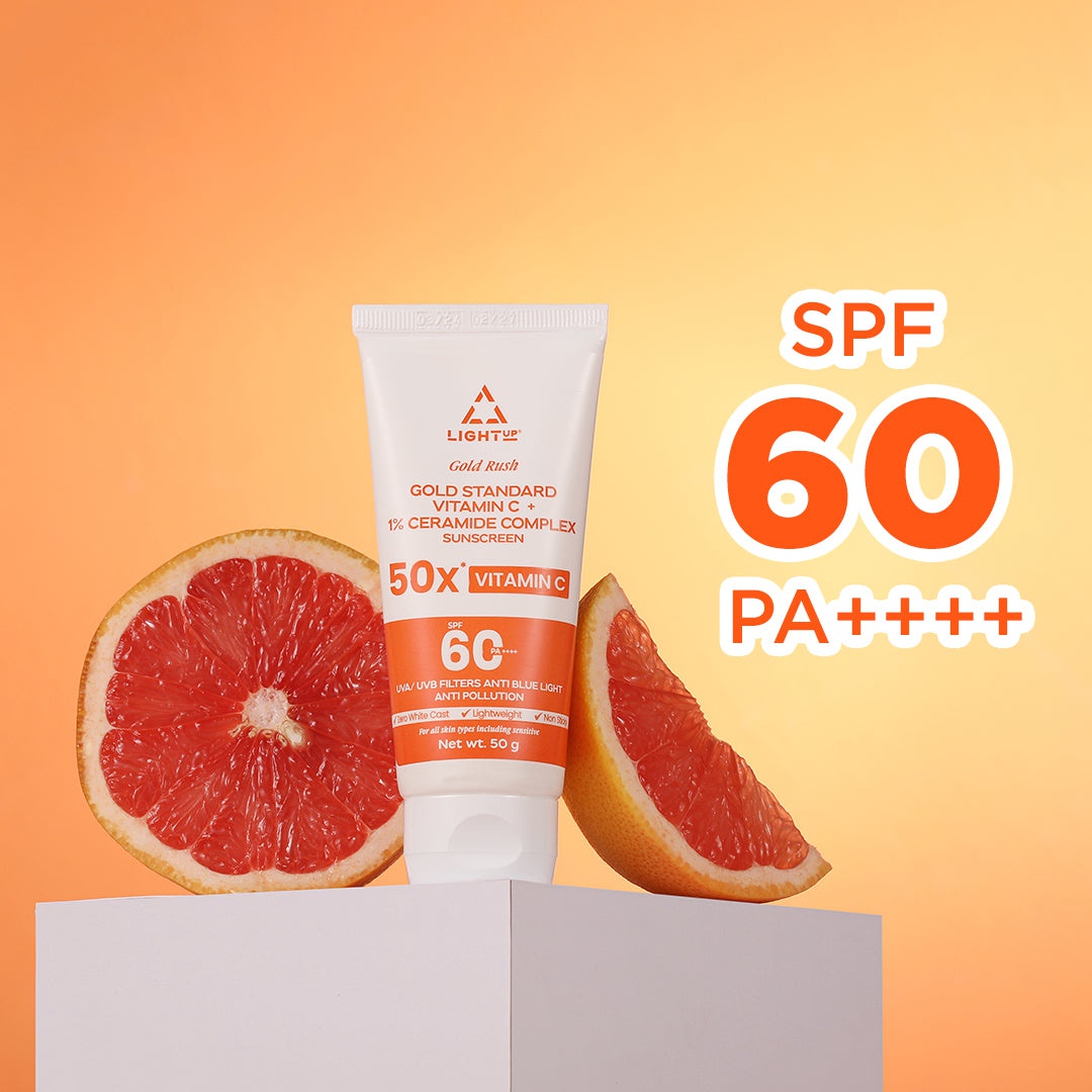 Light Up Beauty Vitamin C Sunscreen With SPF 60+, Pa++++ (50g)