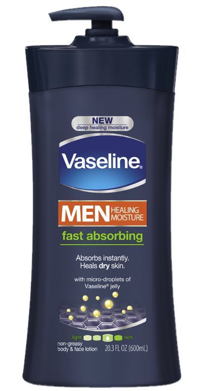 Vaseline MEN Fast Absorbing, Non-Greasy Body & Face Lotion
