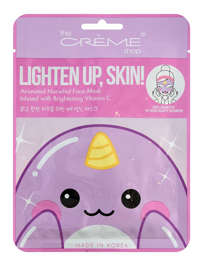 The Creme Shop Lighten Up, Skin! Animal Narwhal Face Mask