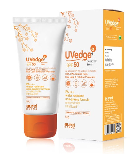 Aurelderma Uvedge SPF 50 Sunscreen Lotion