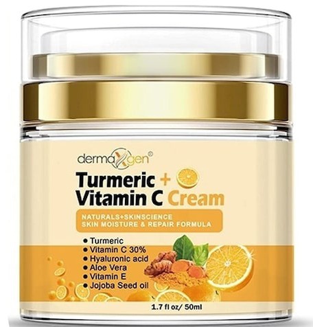 dermaXgen 30% Vitamin C With Turmeric Glow Boosting Moisturizing, Skin Repairing & Hydrating Cream For Face, Neck, Decollete