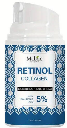 Mabox Retinol Collagen Moisturizer Face Cream With Hyaluronic Acid 5%