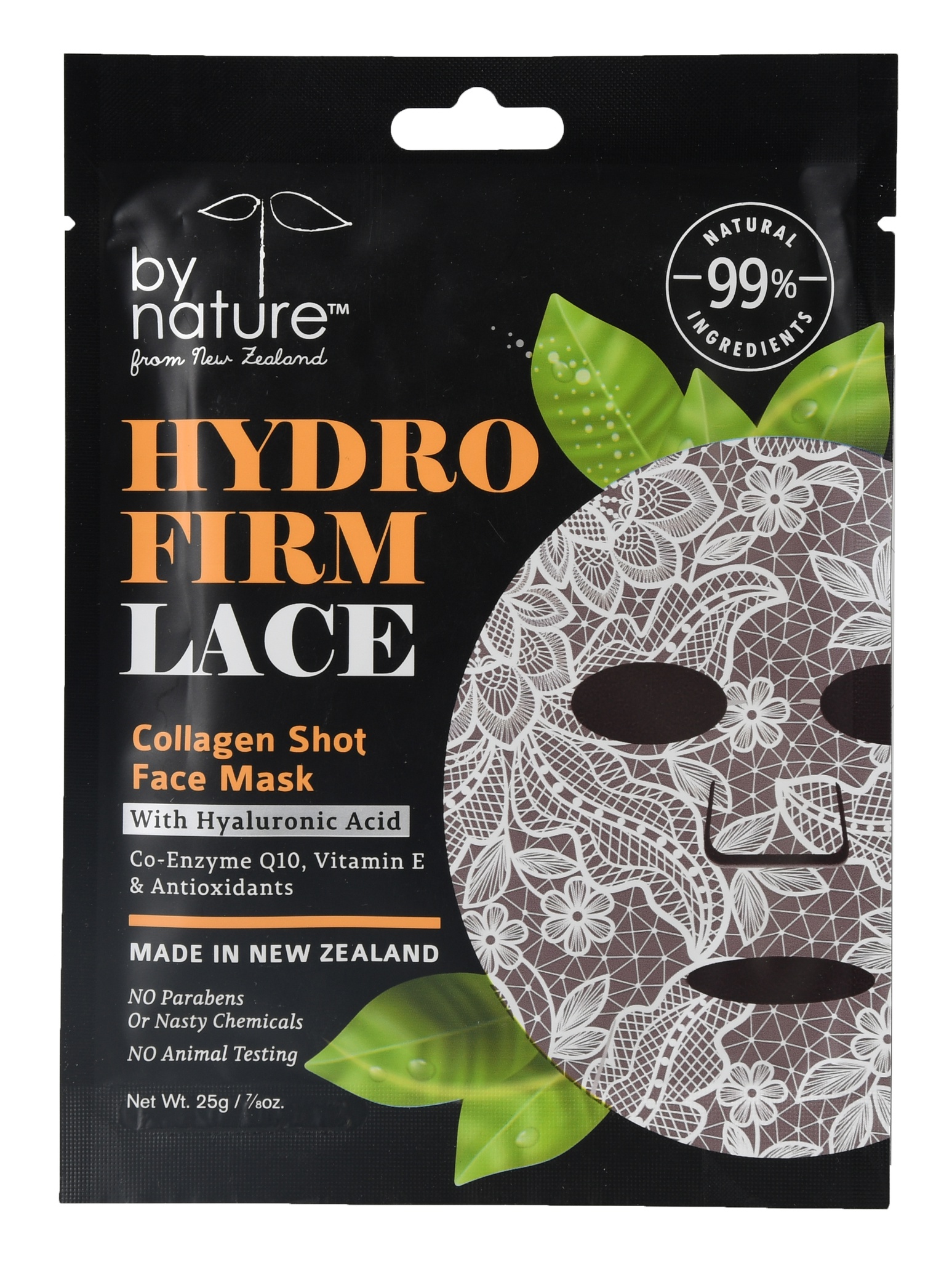 By Nature Hydro Firm Lace Collagen Shot Face Mask
