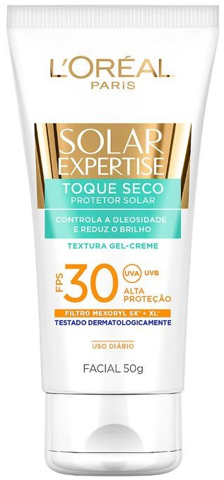 L'Oreal Paris Protetor Solar Facial  L'Oréal Paris Com Toque Seco FPS 30