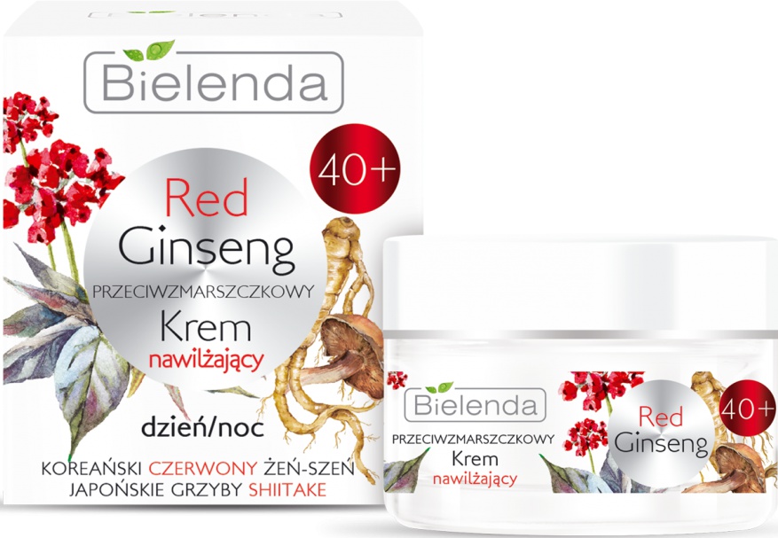 Bielenda Red Ginseng | 40+ Anti-Wrinkles Moisturizing Face Cream Day/Night