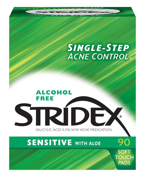 Stridex Daily Care Acne Pads With Salicylic Acid, Sensitive With Aloe