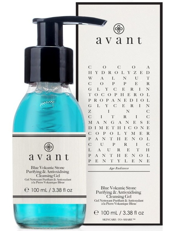 Avant Blue Volcanic Stone Purifying & Antioxydising Cleansing Gel