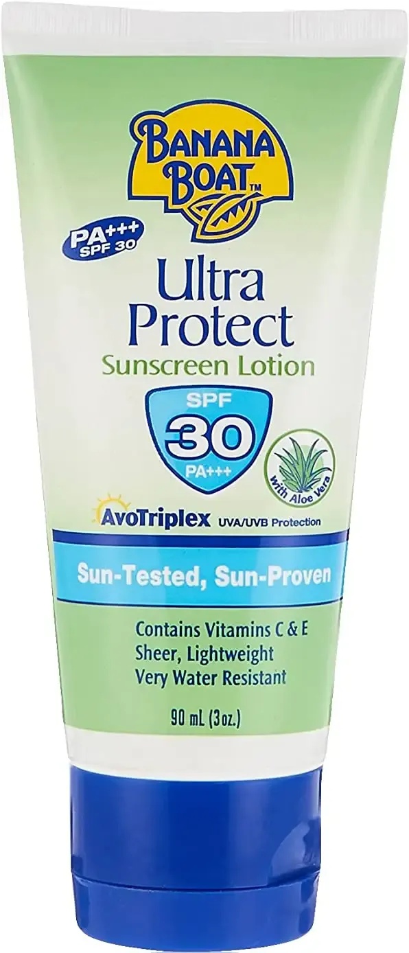 Banana Boat Ultra Protect Sunscreen Lotion Avotriplex Technology SPF 30