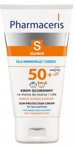 Pharmaceris S Sun Protection Cream For Babies And Children Spf 50+