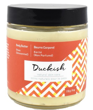 Duckish Natural Skin Care Unscented Shea Body Butter