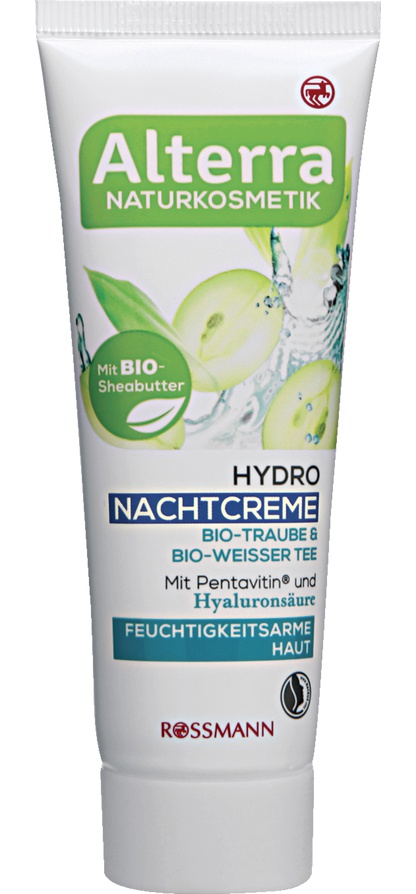 Alterra Hydro Nachtcreme Bio-Traube & Bio-Weisser Tee